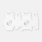 Bloemengroen en gouden moslim Nikah bruiloft Bedankdoosjes (Uitgevouwen)