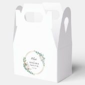 Bloemengroen en gouden moslim Nikah bruiloft Bedankdoosjes (Geopend)