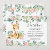 Bloemengroen Eucalyptus Schattigee Kangoeroe Verja Kaart (Voorkant / Achterkant)