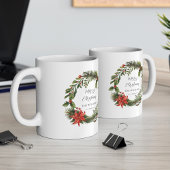 Bloemengroen Familie Kerst Custom Koffiemok