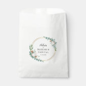 Bloemengroen Goud Moslim Nikah White Wedding Bedankzakje (Voorkant)