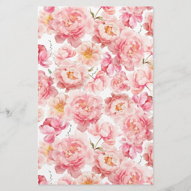 Bloemengroen Hij zei dat ze roze douche spel zei (Achterkant)