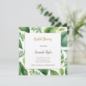 Bloemengroen minimaal kalligrafie Vrijgezellenfees Kaart (Staand voorkant)