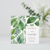 Bloemengroen minimaal kalligrafie Vrijgezellenfees Kaart (Staand voorkant)