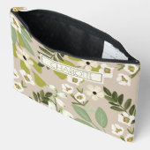 Bloemengroen patronen modern etui (Open)