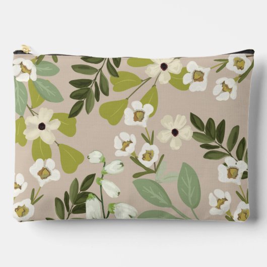 Bloemengroen patronen modern etui (Voorkant)
