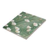 bloemengroen tegeltje (Zijkant)