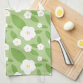 Bloemengroen Theedoek (Quarter Fold)