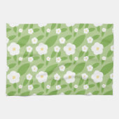 Bloemengroen Theedoek (Horizontaal)