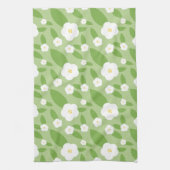 Bloemengroen Theedoek (Verticaal)