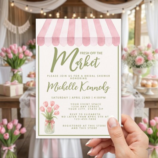 Bloemengroen Verse Van De Markt Bruidsfeest  Kaart