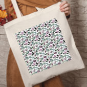 Bloemengroen Waterverf Naadloos Patroon Tote Bag