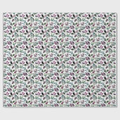 Bloemengroen Waterverf Occasion Pattern Cadeaupapier (Vlak)
