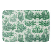 bloemengroene toile jouy badmat (Voorkant)