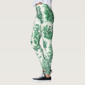 bloemengroene toile jouy leggings (Links)