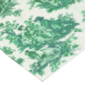 bloemengroene toile jouy tafelkleed (Gekanteld)