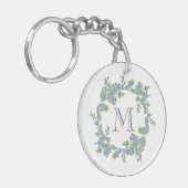Bloemengroet Monogram Sleutelhanger (Voorkant Links)