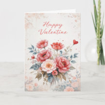 Bloemengroet Valentijn Elegant Gelukkig Valentijns