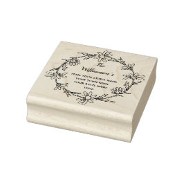 Bloemenguirlande Familie Rustieke Madelief Retoura Rubberstempel