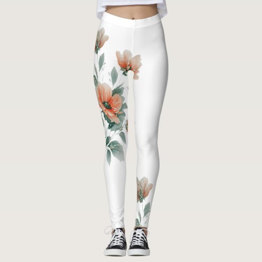 bloemenhandel leggings (Voorkant)