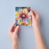 Bloemenharmonie in pastelkleuren flyer (Hand)