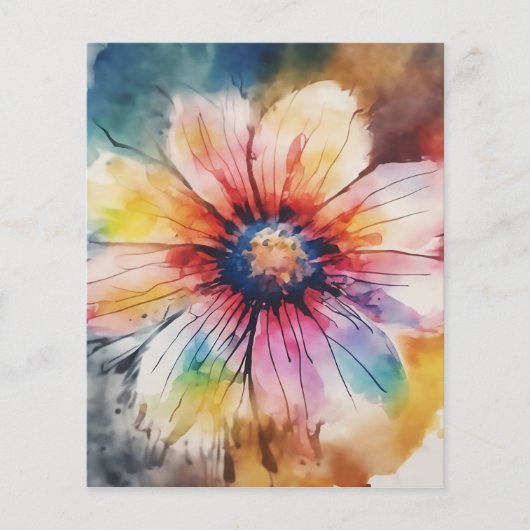 Bloemenharmonie in pastelkleuren flyer (Voorkant)