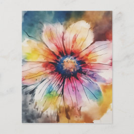 Bloemenharmonie in pastelkleuren flyer