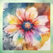 Bloemenharmonie in pastelkleuren raamsticker (Vel 3)