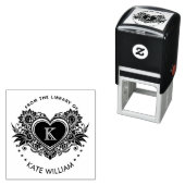  bloemenhart monogram zelfinkerend  zelfinktende stempel (In situ)