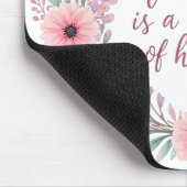 Bloemenhart van de leraar gloed muismat (Hoek)