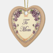  bloemenharten en bloemen keramisch ornament (Links)