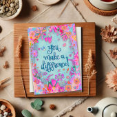  Bloemenharten Vlinders Quote Kaart