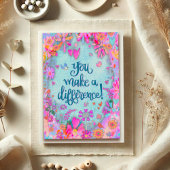  Bloemenharten Vlinders Quote Kaart