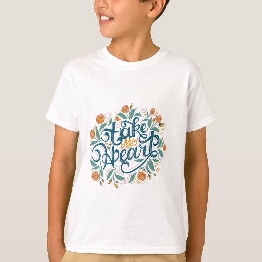 Bloemenhartslag T-shirt (Voorkant)