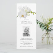 Bloemenherdenking viering foto uitnodiging (Staand voorkant)