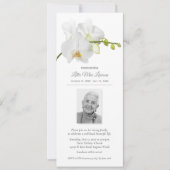 Bloemenherdenking viering foto uitnodiging (Voorkant)