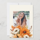 Bloemenherfst herfst VERJAARDAG Kaart (Achterkant)