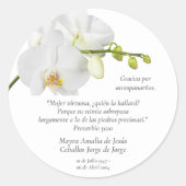 Bloemenherinnering Ronde Sticker (Voorkant)