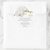 Bloemenherinnering Ronde Sticker (Tas)