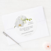 Bloemenherinnering Ronde Sticker (Envelop)