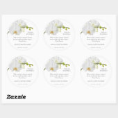 Bloemenherinnering Ronde Sticker (Vel)