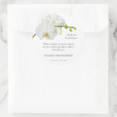 Bloemenherinnering Ronde Sticker (Tas)