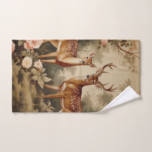  bloemenhert handdoek (Handdoek)