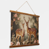  bloemenhert hangend wandkleed (Gebogen)