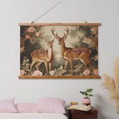 bloemenhert hangend wandkleed (Slaapkamer)