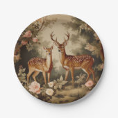  bloemenhert papieren bordje (Voorkant)