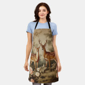  bloemenhert schort (Gedragen)