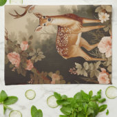 bloemenhert theedoek (Gevouwen)