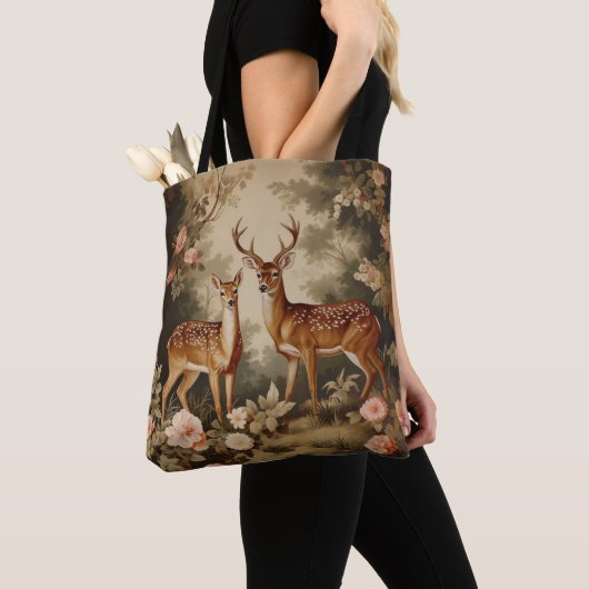 bloemenhert tote bag (Dichtbij)