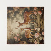 bloemenhert wandkleed (Voorkant)